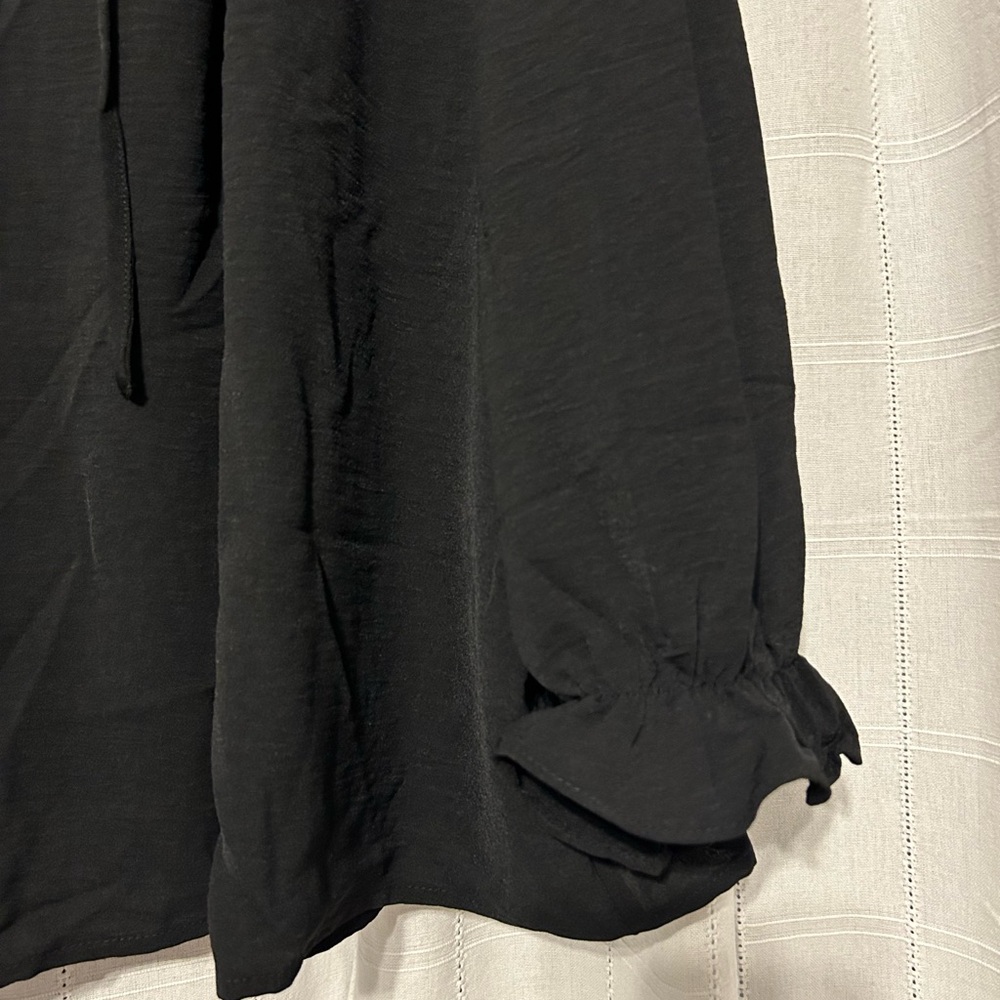 Torrid Black Ruffle Blouse - Picture 4 of 13